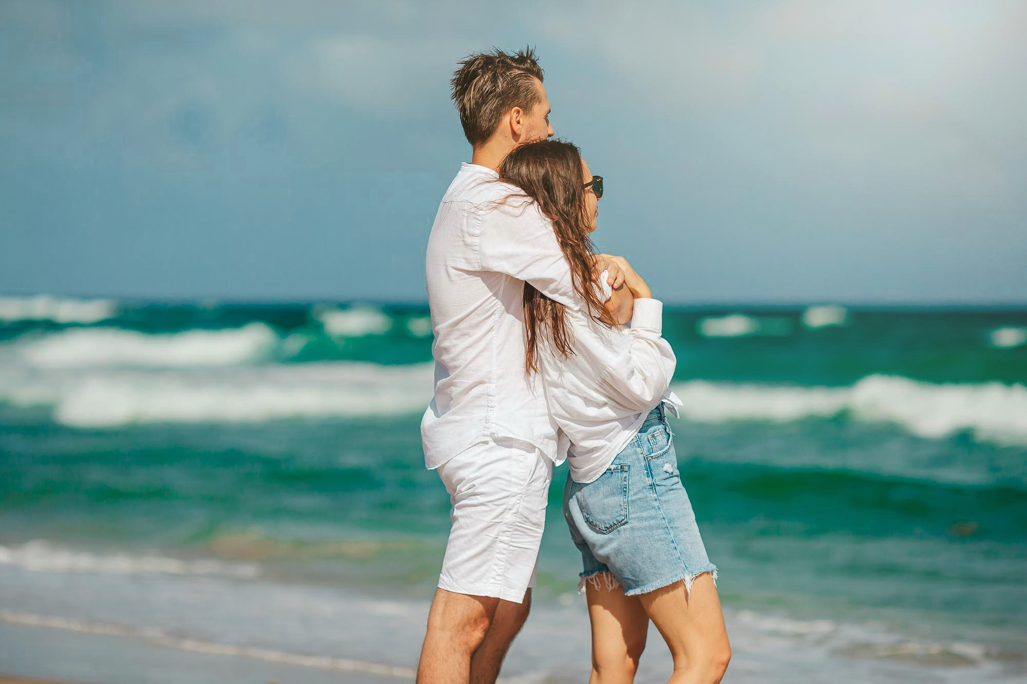 couple at the beach