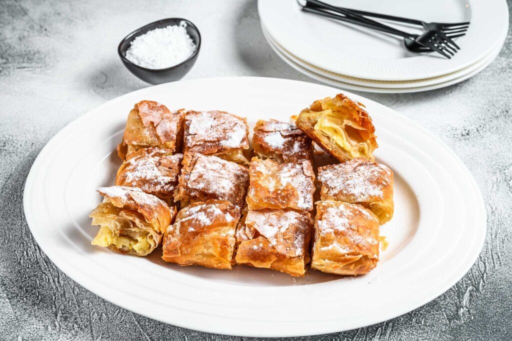 Bougatsa pie pastry