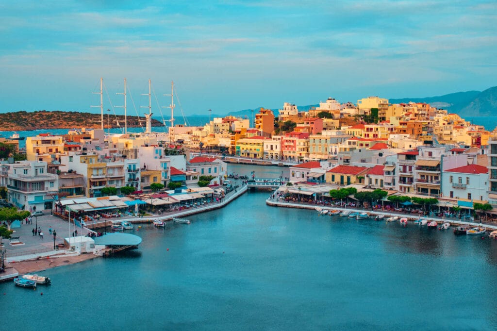 view crete island greece