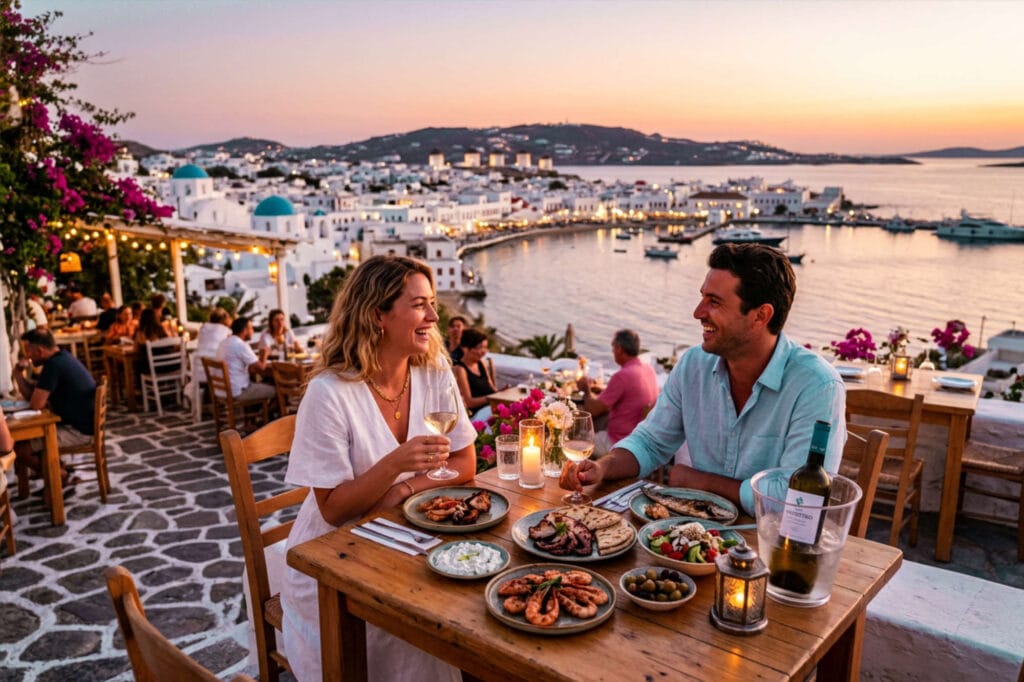 Dinner in Mykonos