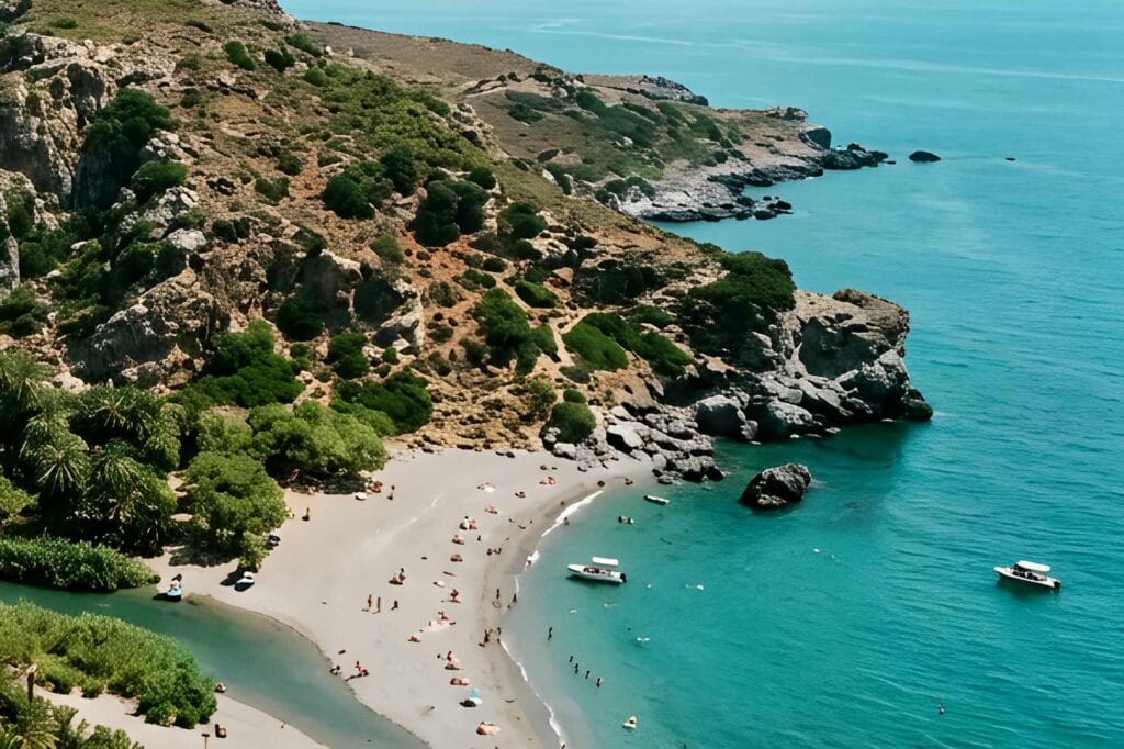 Preveli Beach Crete Greece