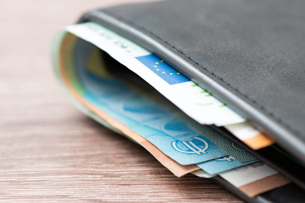 Euro, wallet