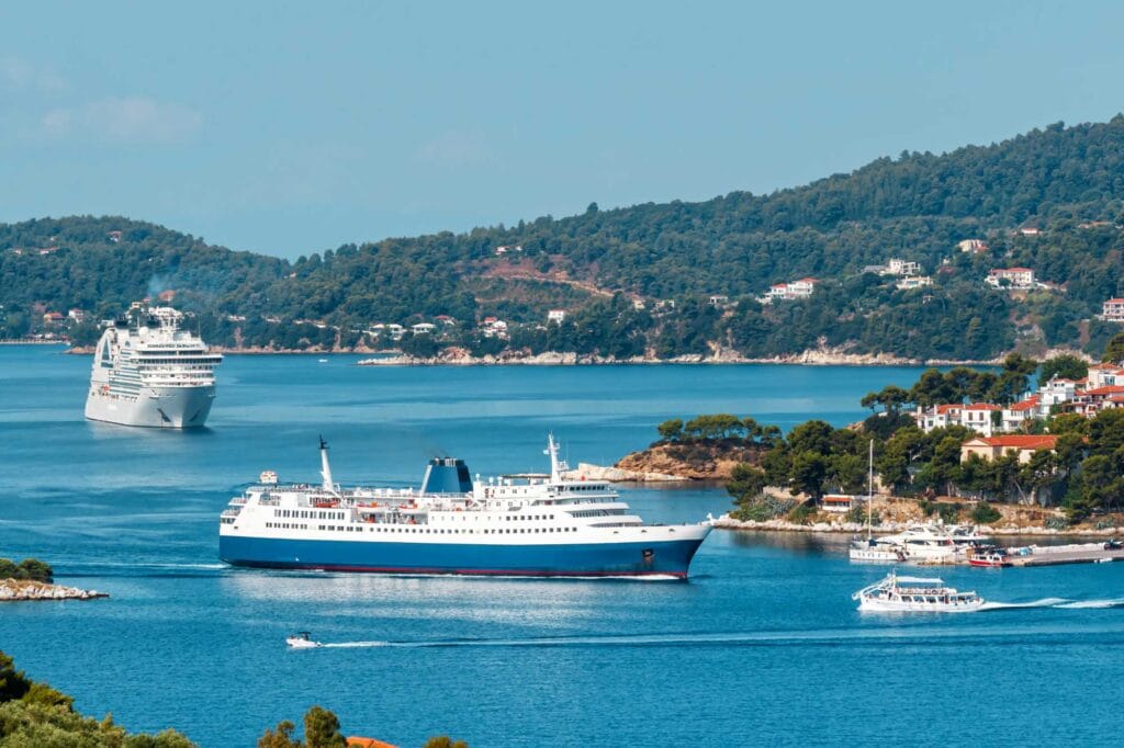 passenger ferry boat in Greece
