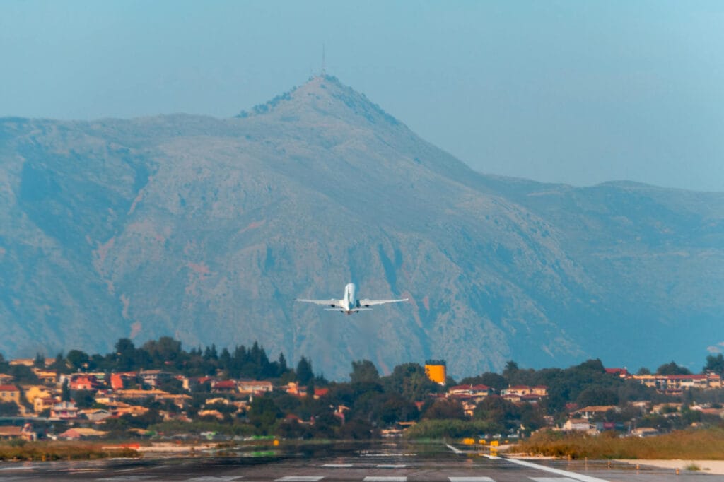 Airplane Corfu Greece