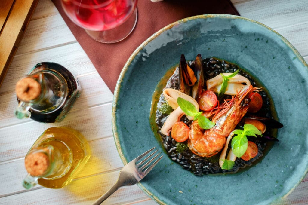 Sea Food in restaurant, Greece