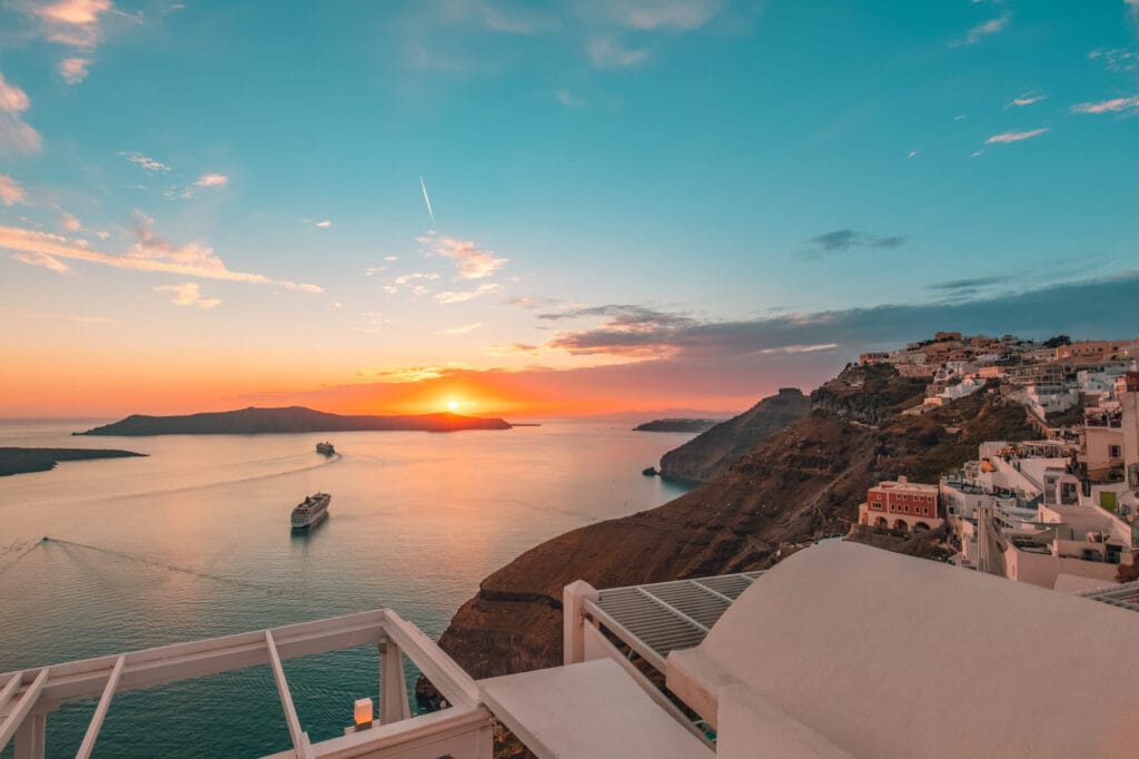 Greece in July Santorini
