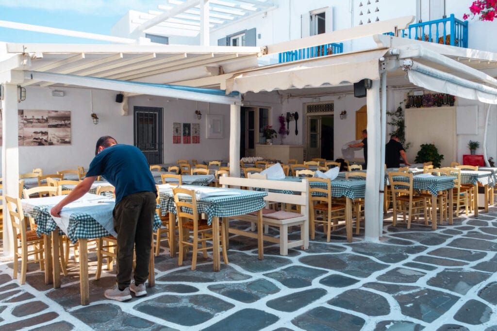 Greece in July Taverna